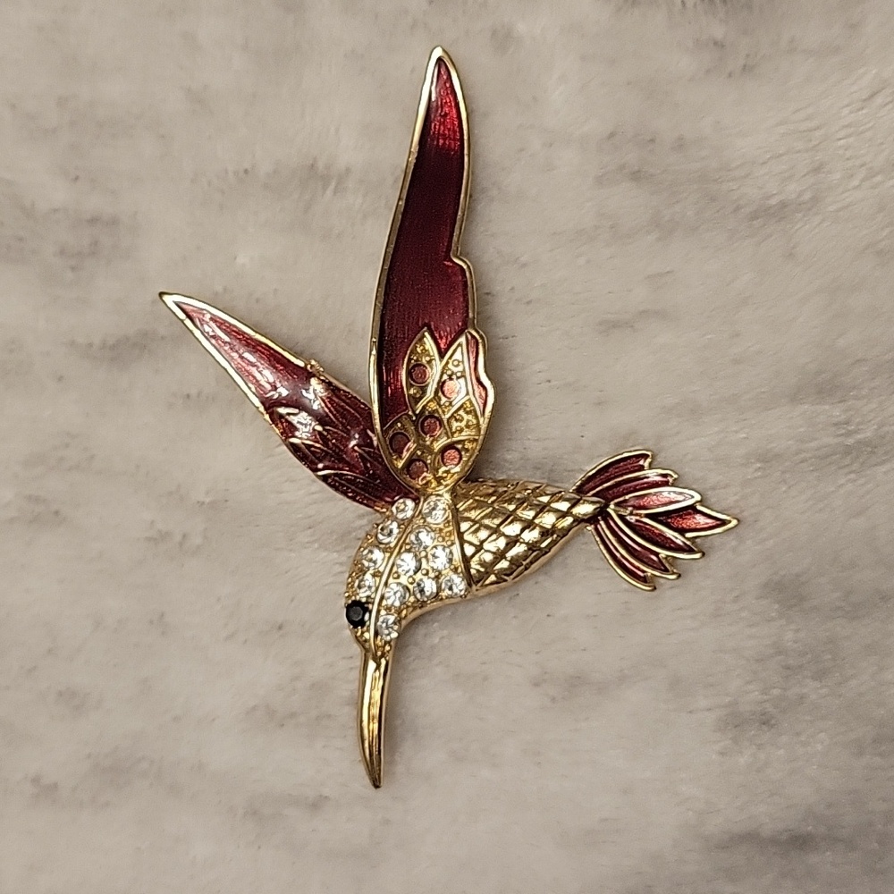Hummingbird Brooch